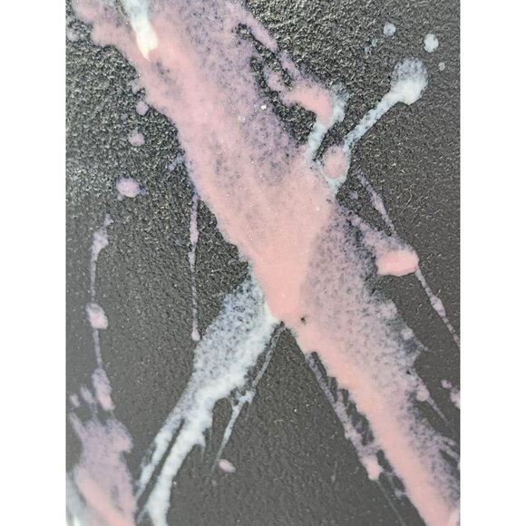 Large Art Stoneware Vase With Abstract Splatter Design‎ Harris Potteries Chicago - Picture 8 of 11